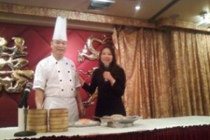 Ching He Huang and Dimsum Chef